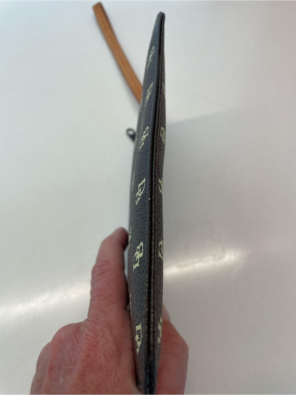 Dooney & Bourke Logo Wristlet with Tan Strap - Picture 5 of 6